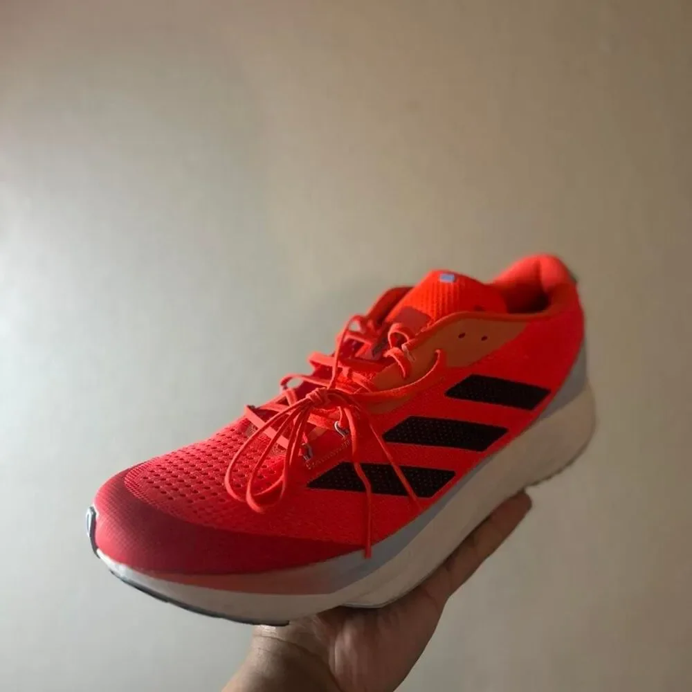 Adidas Men's Orange and Red Trainers